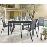Ambia Garden VRTNA MIZA kovina, steklo antracit | Shoptok.si