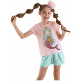 Mushi Mermaid Girls Kids T-shirt Shorts Set