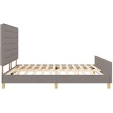 Postelja Taupe 200x200 cm Tkanina, (22052740) | Shoptok.si