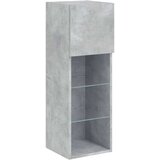 TV ormarići s LED svjetlima 2 kom boja betona 30 5 x 30 x 90 cm | shoptok.hr