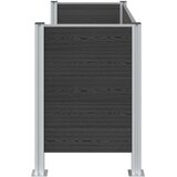  Ograja za koš za smeti Siva 161 x 85 x 115 cm Aluminij in WPC, (5000241908) | Shoptok.si