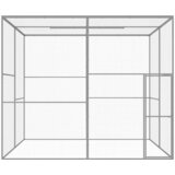  Kavez za mačke 3 x 3 x 2,5 m od pocinčanog čelika | shoptok.hr