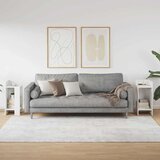  Pomoćni stolići 2 kom s policom bijeli 25,5x27x60 cm | Eponuda.com