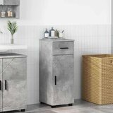 vidaXL Kopalniška omarica s predalom Betonsko siva 30 x 35 x 80 cm | Shoptok.si