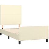  Okvir za krevet s uzglavljem krem 80 x 200 cm od umjetne kože | shoptok.hr