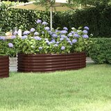 Furnova Visoka greda iz prašno premazanega jekla 152x80x36 cm rjava, (21921152) Cene