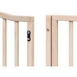 vidaXL Ograda za pse z vrati zložljiva 8 panelov 640 cm topolovina | Shoptok.si