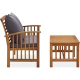 Maison Chic Seti vrtnega pohištva - Vrtna garnitura - Vrtni pohištvo set z blazinami 2-delna trden akacijev les, (21808323) | Shoptok.si