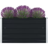  Povišena vrtna gredica 100x100x45 cm pocinčani čelik antracit | shoptok.hr
