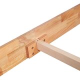 vidaXL Posteljni okvir iz trdne hrastovine 90x200 cm | Shoptok.si