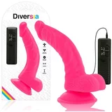 DIVERSIA Vibracijski Penis Flexible Pink (21,5 Cm)