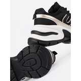 Shelvt Black women's sneakers with gold inserts | shoptok.hr