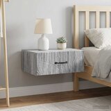  Noćni ormarić za montažu na zid 2 kom. Siva sonoma | shoptok.hr