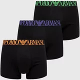 Emporio Armani Underwear Boksarice 3-pack moški, črna barva