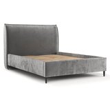 Maison de Rêve Sivi tapecirani bračni krevet s prostorom za odlaganje s podnicom 180x200 cm Shell – | shoptok.hr