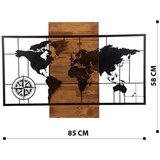  Zidna dekoracija 58x85 cm mapa drvo/metal | Eponuda.com