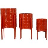 Mauro Ferretti Kovinski okrasni cvetlični lonci v kompletu 3 ks ø 36 cm Archy – | Shoptok.si