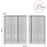  Gabion s žicom debljine 5 mm i mrežom 5x10 cm 800x20x200 cm - 20 cm 200 cm 800 x 230 cm | shoptok.hr