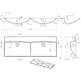 Sapho Bel dvojni umivalnik iz mineralnega kompozita 120x46 cm Maria – | Shoptok.si