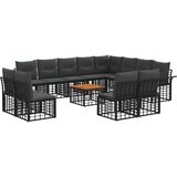  Zunanja garnitura za sedenje 13 pcs Črna in Temno siva, (5000270597) | Shoptok.si