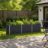  Povišeni vrtni krevet Antracit 240 x 80 x 55 cm | shoptok.hr