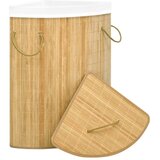  Kutna košara za rublje od bambusa 60 L | shoptok.hr