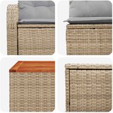  Set sofe 6 kom. Bež i svijetlo siva Poli Rattan i čelik | shoptok.hr
