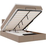 vidaXL Okvir kreveta s madraca cappuccina 120x190 cm od umjetne kože | shoptok.hr