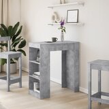  Barski stol s držačima boja betona 95x47x103,5 cm drveni | shoptok.hr