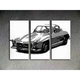  Ručno slikane slike na platnu na platnu POP Art MERCEDES SL300 3-dijelna () | shoptok.hr