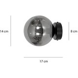  Zidna svetiljka ROSSI 1xE14/10W/230V crna/siva | Eponuda.com