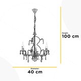  ONLI - Luster na lancu TERESA 3xE14/6W/230V bela | Eponuda.com
