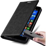 Cadorabo Ohišje, združljivo z Nokia Lumia 535 v nočna črna - Zaščitni ovitek z magnetnim zapiranjem, stoječo funkcijo in režo za kartice, (20560997) | Shoptok.si