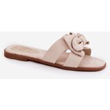 Boto Flat Ladies Slippers With Bow Beige Tobin | ePonuda.com