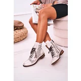 Kesi openwork leather shoes Nicole 2627 white-silver