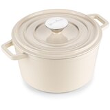 Vitapur Lonac od lijevanog željeza s poklopcem Blacksmith’s – 20 cm bijeli 1,8 l | shoptok.hr