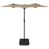  Dvostruki vrtni suncobran smeđesivi 316 x 145 cm | Eponuda.com