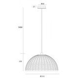  Deko-Light 342143 - Visilica na sajli BASKET 1xE27/40W/230V prečnik 35 cm | Eponuda.com