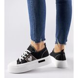 Gemre Black-silver platform sneakers Lawton | Shoptok.si