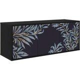 vidaXL TV ormar za montažu na zid DOKKUM 102 x 33 x 40 cm Crni hrast - Crni hrast Plavi afti uzorak | shoptok.hr