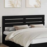 vidaXL Vzglavje z vzglavjem Črna Orehovina 200 cm Konstruiran les | Shoptok.si
