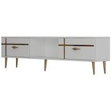 Hanah home TV komoda, 150x40,6x29,6 cm, bijelo-zlatna boja | Eponuda.ba