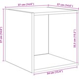 vidaXL Set TV omar 4 pcs Stari les 37 x 37 x 72 cm Konstruiran les | Shoptok.si