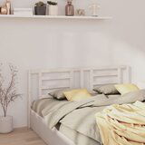 Maison Chic posteljno vzglavje - vzglavna omarica - nočna omarica belo 186x4x100 cm trdna borovina, (21706310) | Shoptok.si