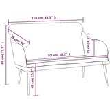  Klop črna 110x76x80 cm žamet, (20697831) | Shoptok.si