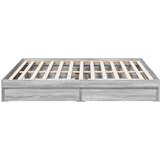  Okvir za krevet s ladicama boja hrasta 200x200 cm drveni Siva 200 x 200 cm | shoptok.hr