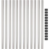 vidaXL Ograde 12 pcs Srebrno 110 cm Čelik s praškastim premazom | shoptok.hr