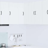 vidaXL Stenska kuhinjska omarica Bela 57 x 57 x 80 cm Konstruiran les | Shoptok.si