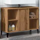 vidaXL Ormarić za sudoper Artisan hrast 80x33x60 cm izrađeno drvo | shoptok.hr