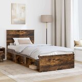  Konstrukcija postelje Dimljeni oreh 90 x 190 cm Konstruiran les, (5000121275) | Shoptok.si